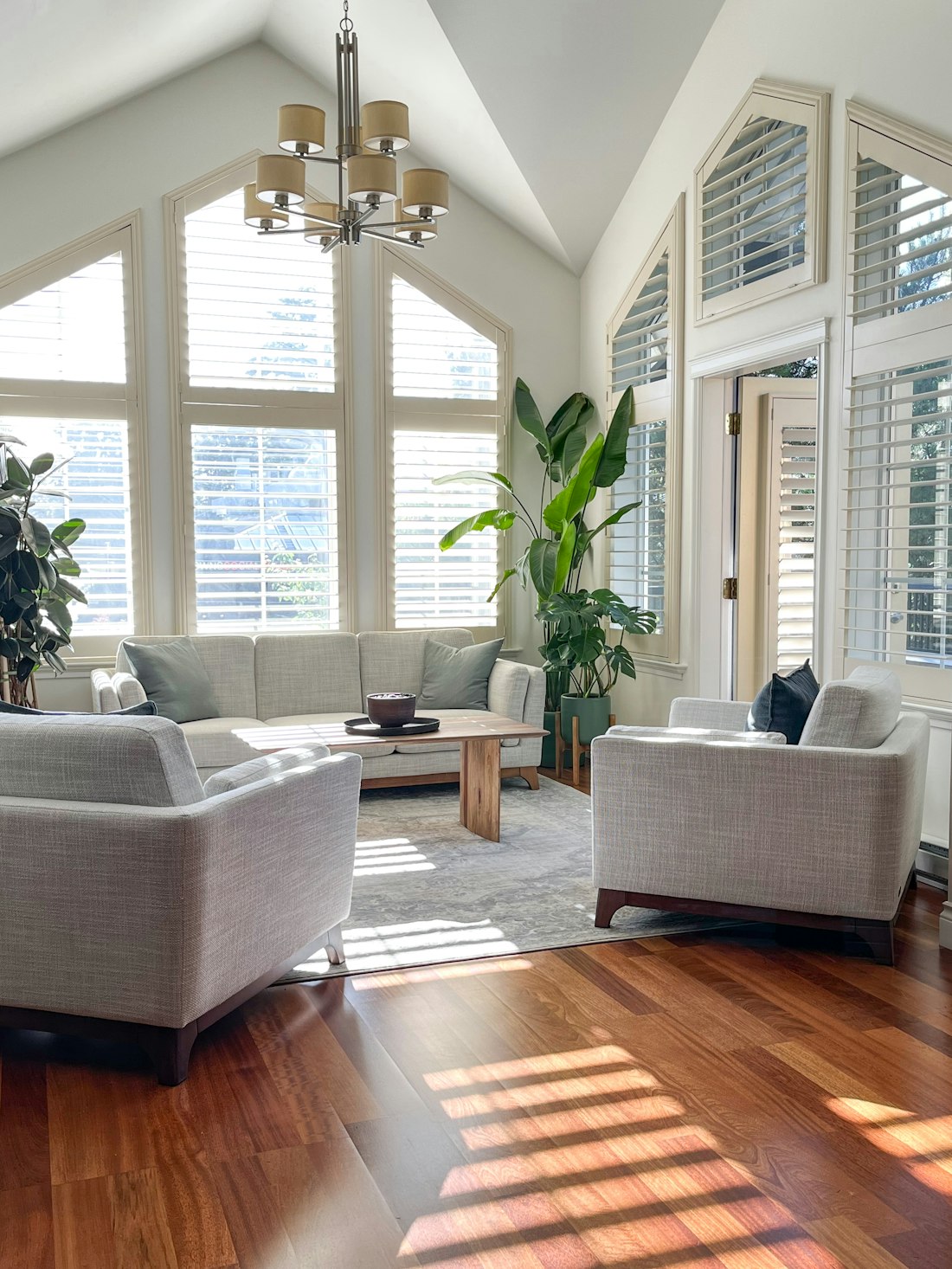 Elegant living room with a bay window in a UK period home managed by PMN